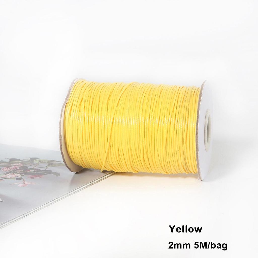 Разноцветные вощеные хлопковые шнуры для макраме, ювелирные бусины, изготовление ювелирных изделий своими руками