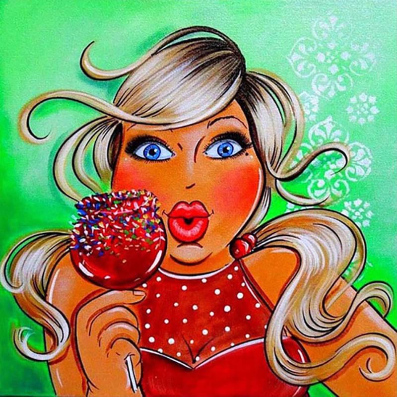 5D алмазная живопись мультфильм сексуальные женщины полный круглый толстые дамы вышивка алмазная мозаика изображение стразы Декор подарок