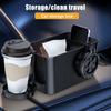 Автомобильный многофункциональный ящик для хранения, двойной подстаканник, универсальный держатель широкого применения для организованного хранения стеклянной посуды