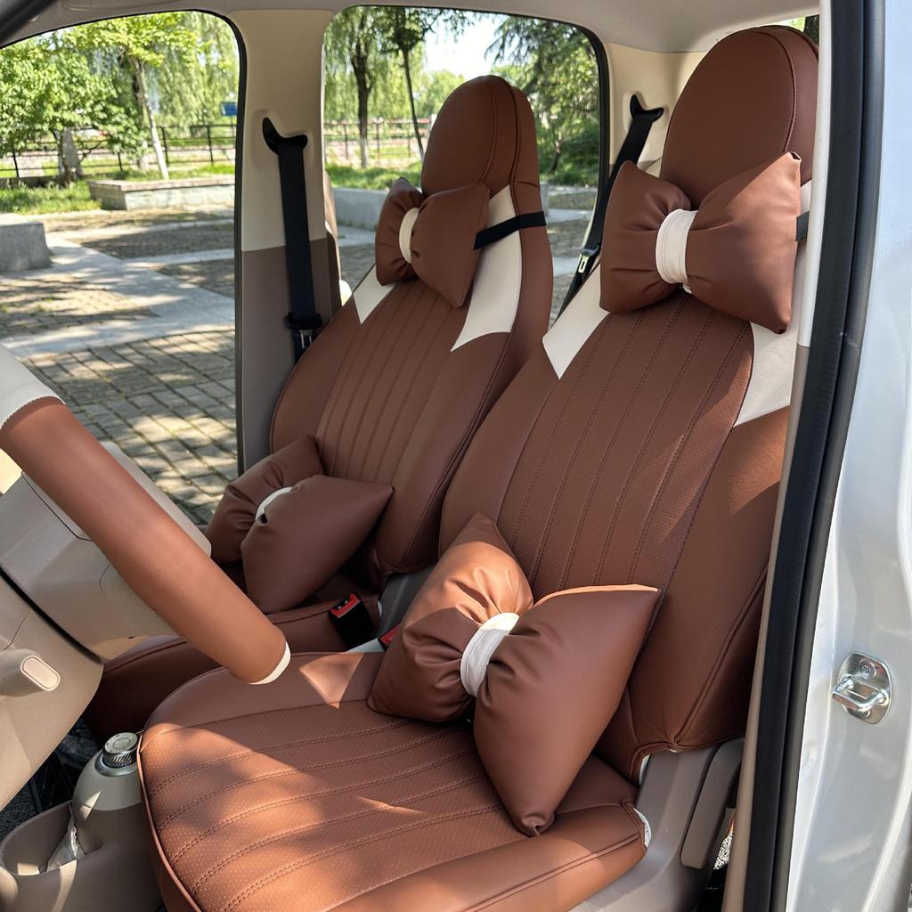 Wuling Hongguang Mini Macaron 4-Door Seat Cover - 25 Styles, Breathable, 4th Gen.
