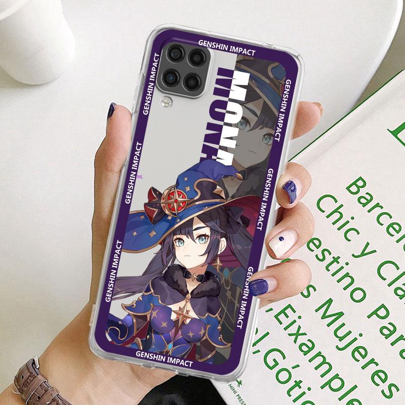 Прозрачный чехол для Samsung Galaxy A52 A12 A51 A32 A21s A71 A32 A22 50 A70 A31 A72 5G, чехол для телефона Genshin Impact Game, милый чехол