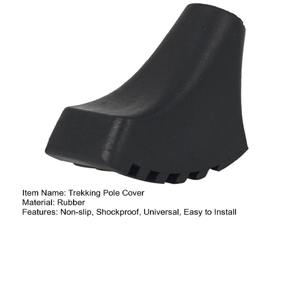 Практичная нескользящая конструкция, долговечный чехол для головы трости, амортизирующий чехол для головы треккинговой палки, аксессуары для кемпинга