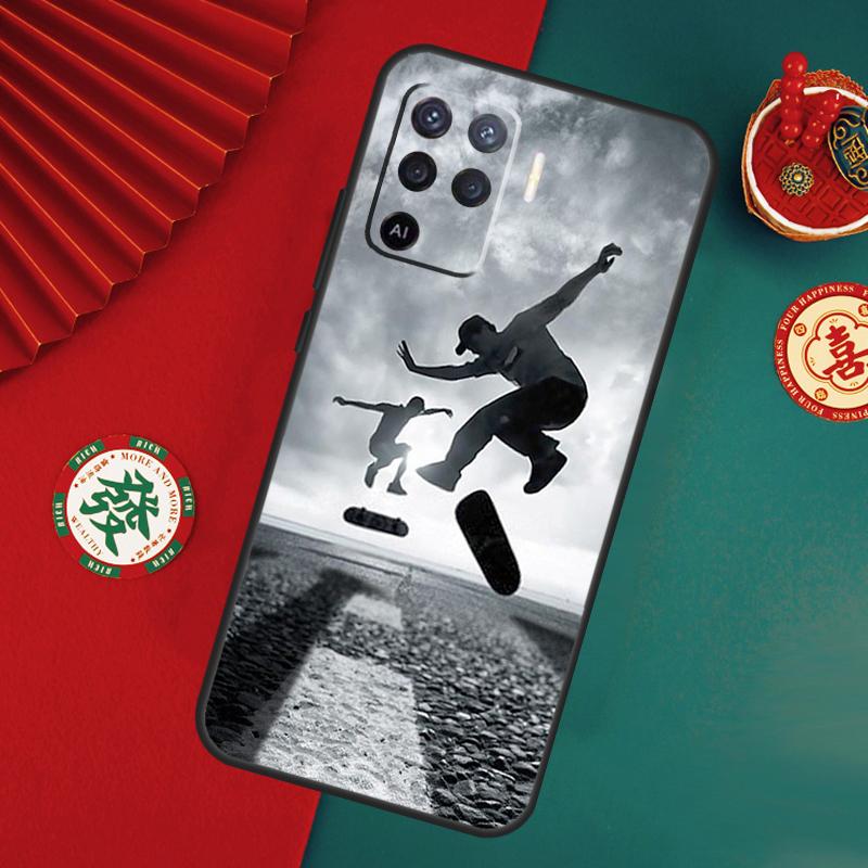 Cool Skate Case For Oppo A15 A17 A57 A6 A5 Pro A54 A74 A94 A16 A76 A96 A40 A60 A80 A18 A38 A58 A78 A98