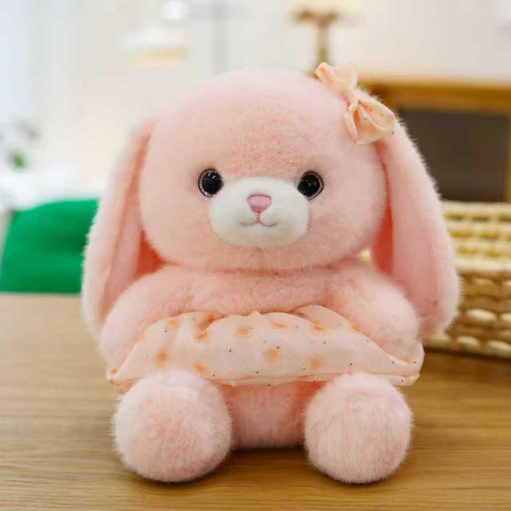 Flower Skirt Small Animal Plush Toy Children's Birthday Gift Wedding Throwing Rabbit Bear Eight Inch Doll
