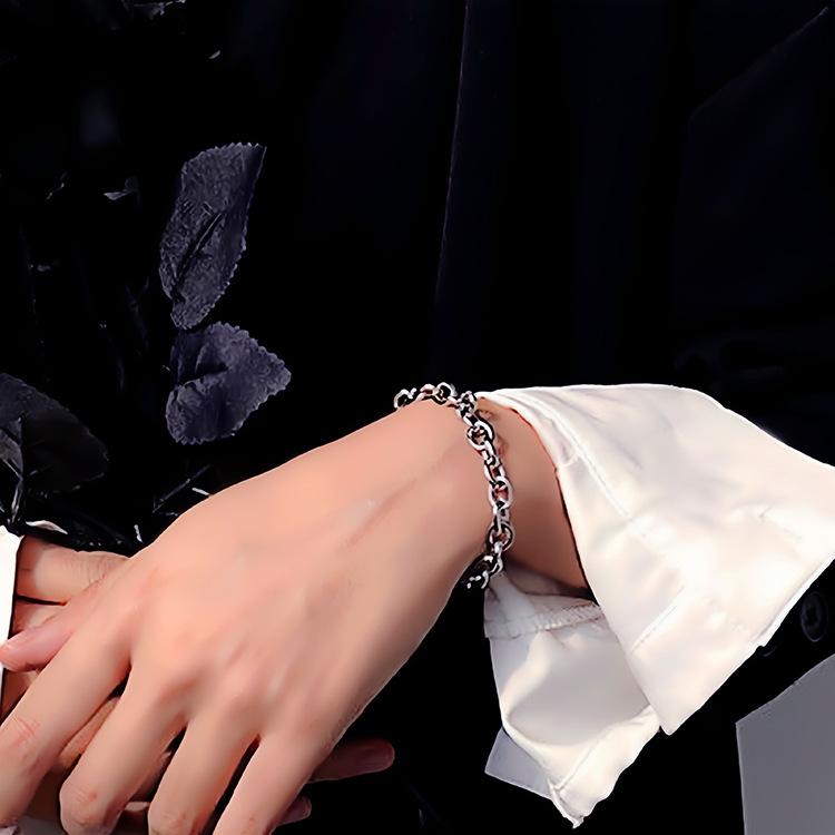 Унисекс Гонконгский стиль Панк Хип-Хоп Толстая Цепочка Ожерелье Ключица