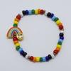 БРАСЛЕТ ИЗ БУСИН-СМАЙЛИКОВ «РАДУЖНЫЙ ПОДЪЕМ»