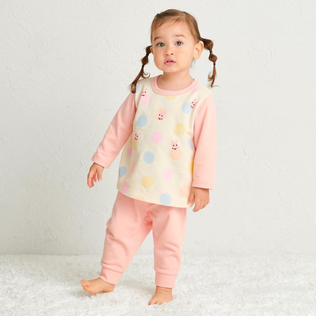 ГОРЯЧАЯ пижама для мальчиков и малышей и [MIKIHOUSE BISCUITS] девочек, детская одежда, разноцветная, 110см, 70-7333-148