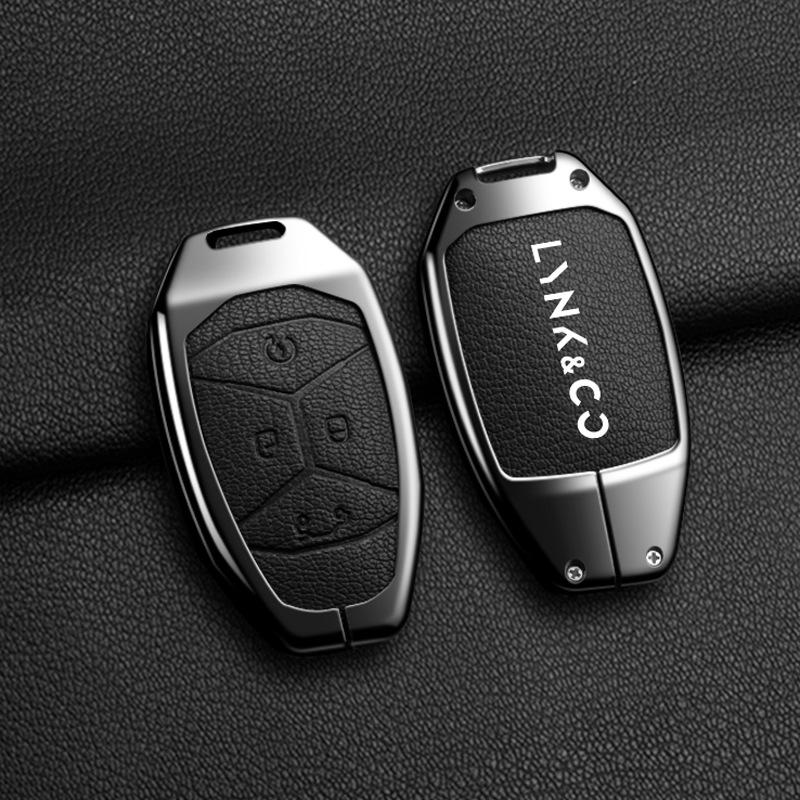 Чехол для ключей Lynk & Co 03 для моделей 01, 02, 05, 06/01PHEV 2021 года - Мужская специальная версия, автомобильный чехол-ракушка с пряжкой.