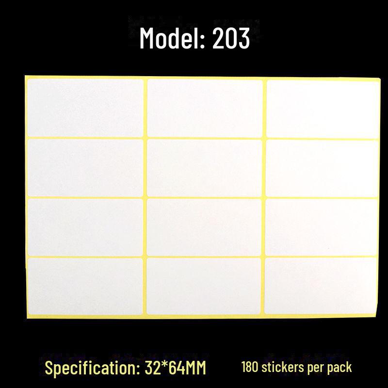 A5 Self-Adhesive Blank White Stickers for Printing and Handwriting Labels