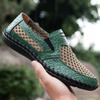 Новые летние дышащие кроссовки, мужская повседневная обувь, легкие мокасины без застежек, мужская водонепроницаемая обувь для активного отдыха, сетчатая обувь