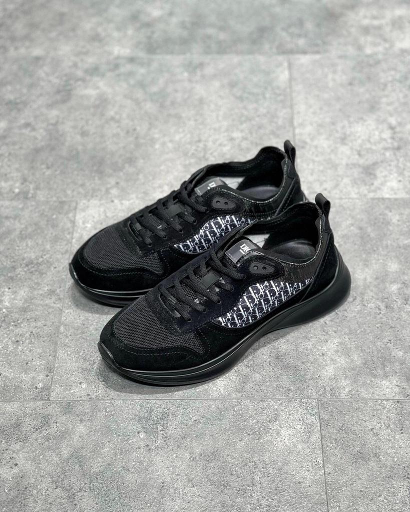 Мужские повседневные низкие кеды в европейском стиле с вышивкой и толстой подошвой