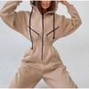 Women's Sporty Casual Hooded Jumpsuit Set - Bestseller 2024