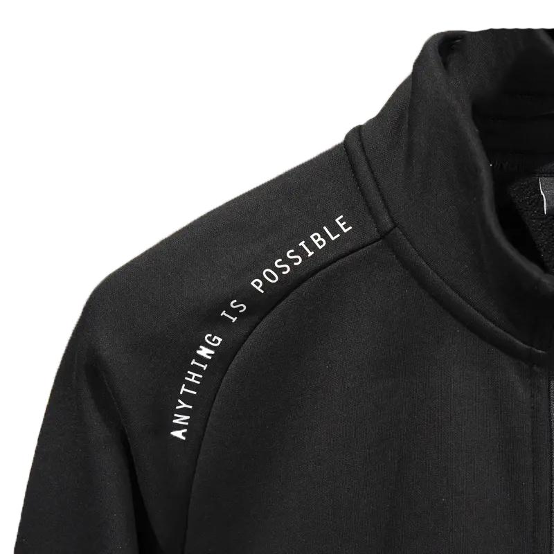 Li Ning Однотонный принт логотипа Модный тренировочный флис Кардиган с воротником-стойкой Толстовка Повседневный спортивный костюм Унисекс толстовка Черный AWDTE83-1+AYKU703-1