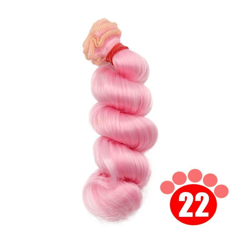 Красочные кудрявые парики из термостойкого волокна, парик для куклы, аксессуары для куклы для 1/3 1/4 1/6 SD/BJD