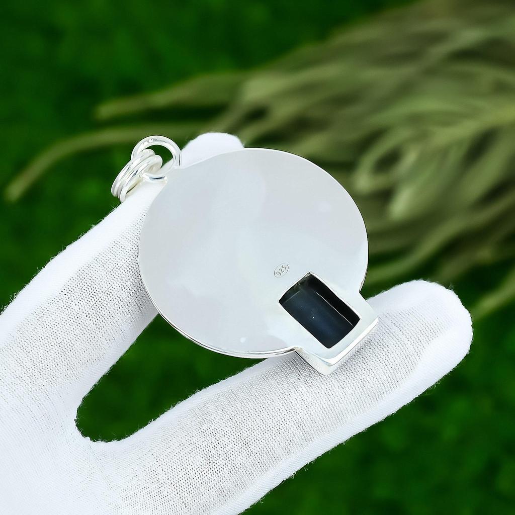 Memorial Day Sale Natural Nellite Sterling Silver Anniversary Pendant Jewelry