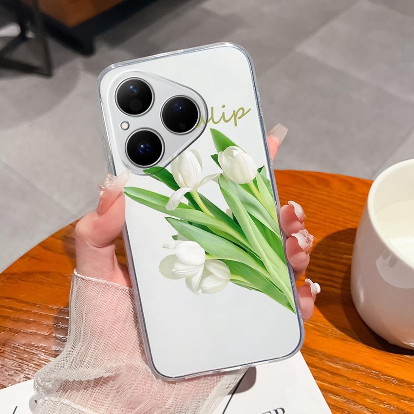 Для Huawei Honor 400 Magic5 Pura 80 Ultra Pro Прозрачный противоударный чехол для телефона с милым узором панды, мягкий силиконовый чехол премиум-защиты для корпуса Huawei