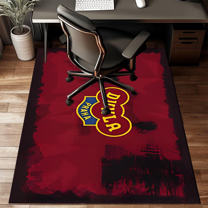 Dukla Prague Football Team Rug Game Carpet, Floor Mat for Bedroom Living Room Entryway Rug, Home Decor Idea Gift for Christmas birthday