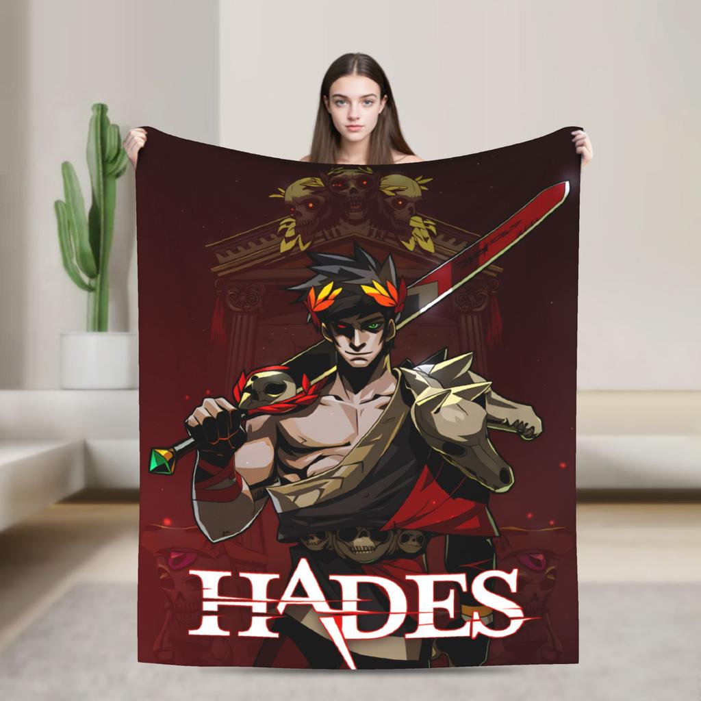Hades Zagreus Soft Warm Blanket  Travel Office Plush Throw Blanket Funny Living Room Flannel Bedspread Sofa Bed Cover