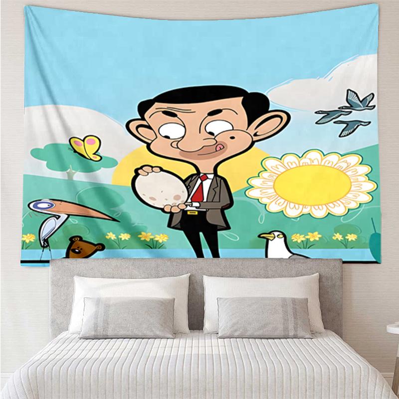 Mr. Bean's Adventure Tapestry Hanging for Bedroom,Livingroom, Playroom,Decor Art Room Wall Tapestry Holiday and Birthday Gifts