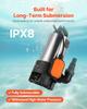 710W Submersible Sump Pump, 20000 L/H, Stainless Steel Submersible Sewage Dirty Clean Water Pump with Automatic Float Switch, Long Cord, 9M Max Lift,