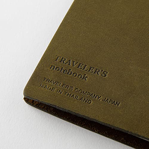 DESIGNPHIL Traveler's Company Блокнот путешественника Обычный размер Оливковый 15342006