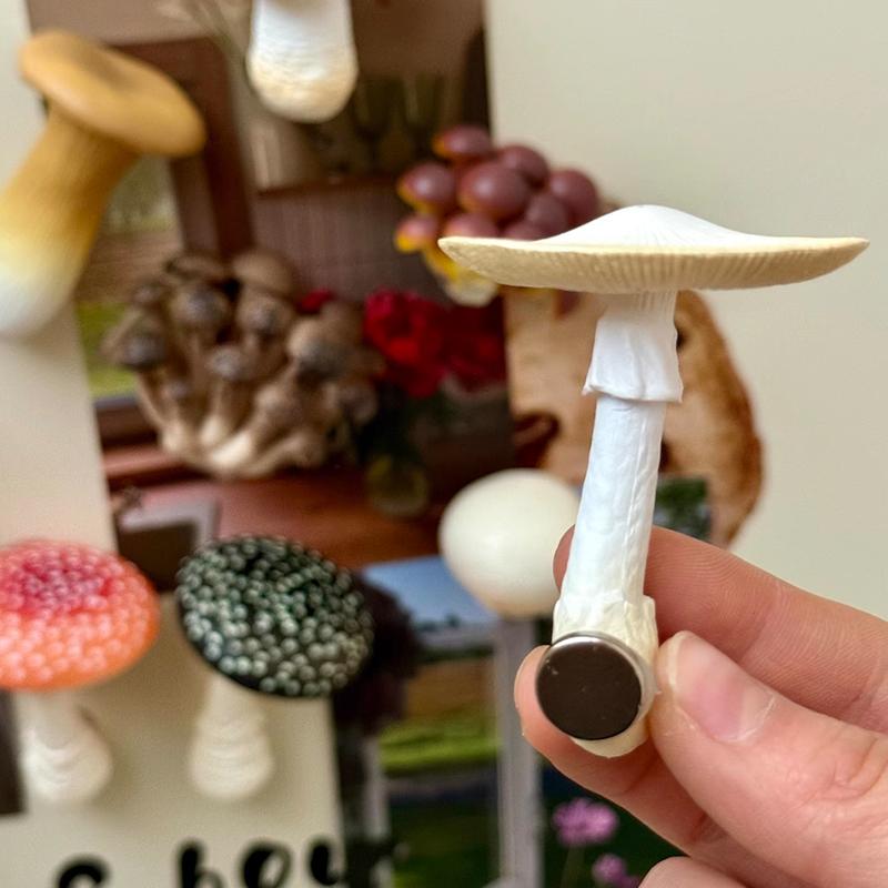 1PC Simulated Mushroom Refrigerator Patch 3D Mushroom Fridge Magnets Home Decoration 11 Styles