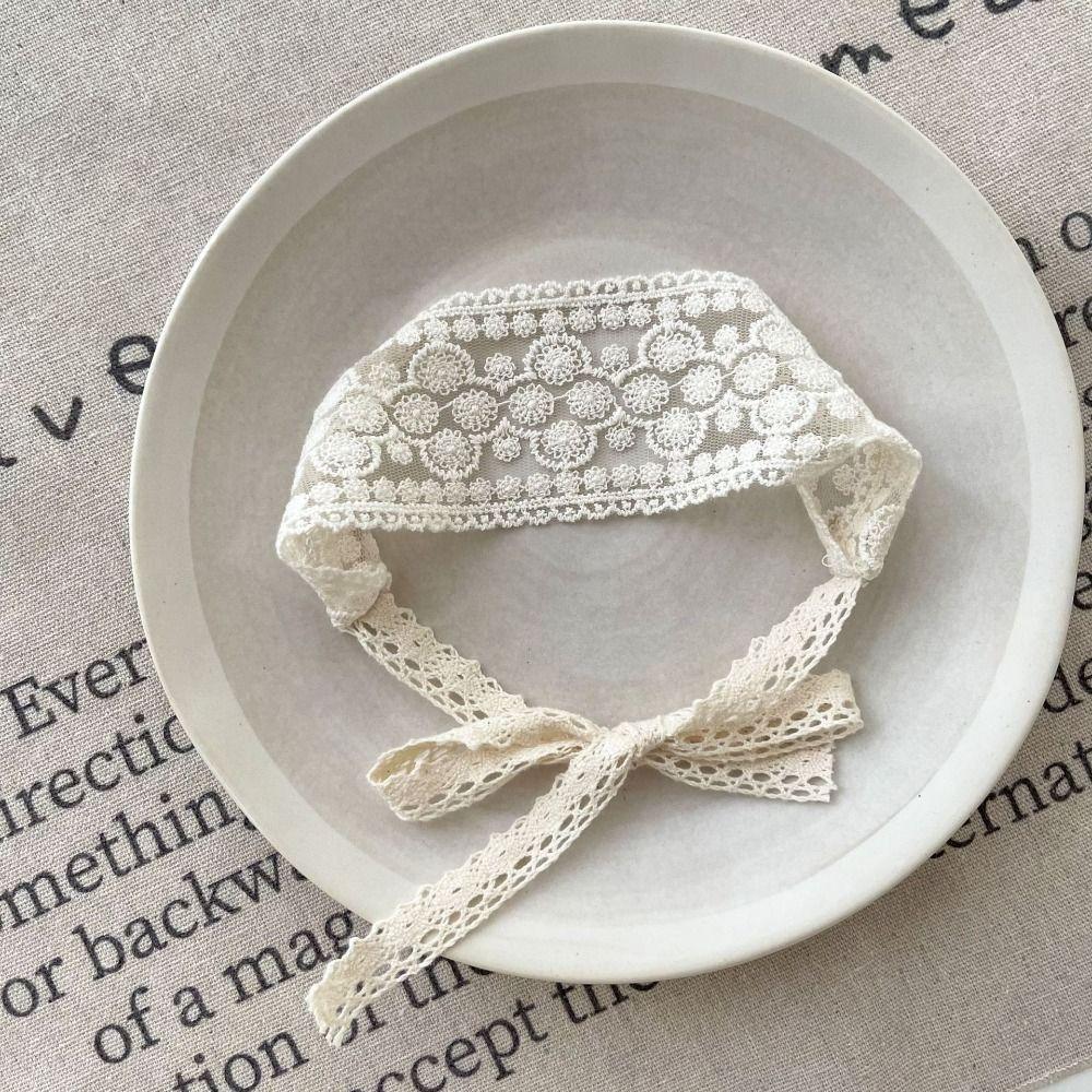 Белая кружевная повязка на голову для младенца, цветочная повязка на голову для девочки, повязка на голову для девочки, для детей ясельного возраста