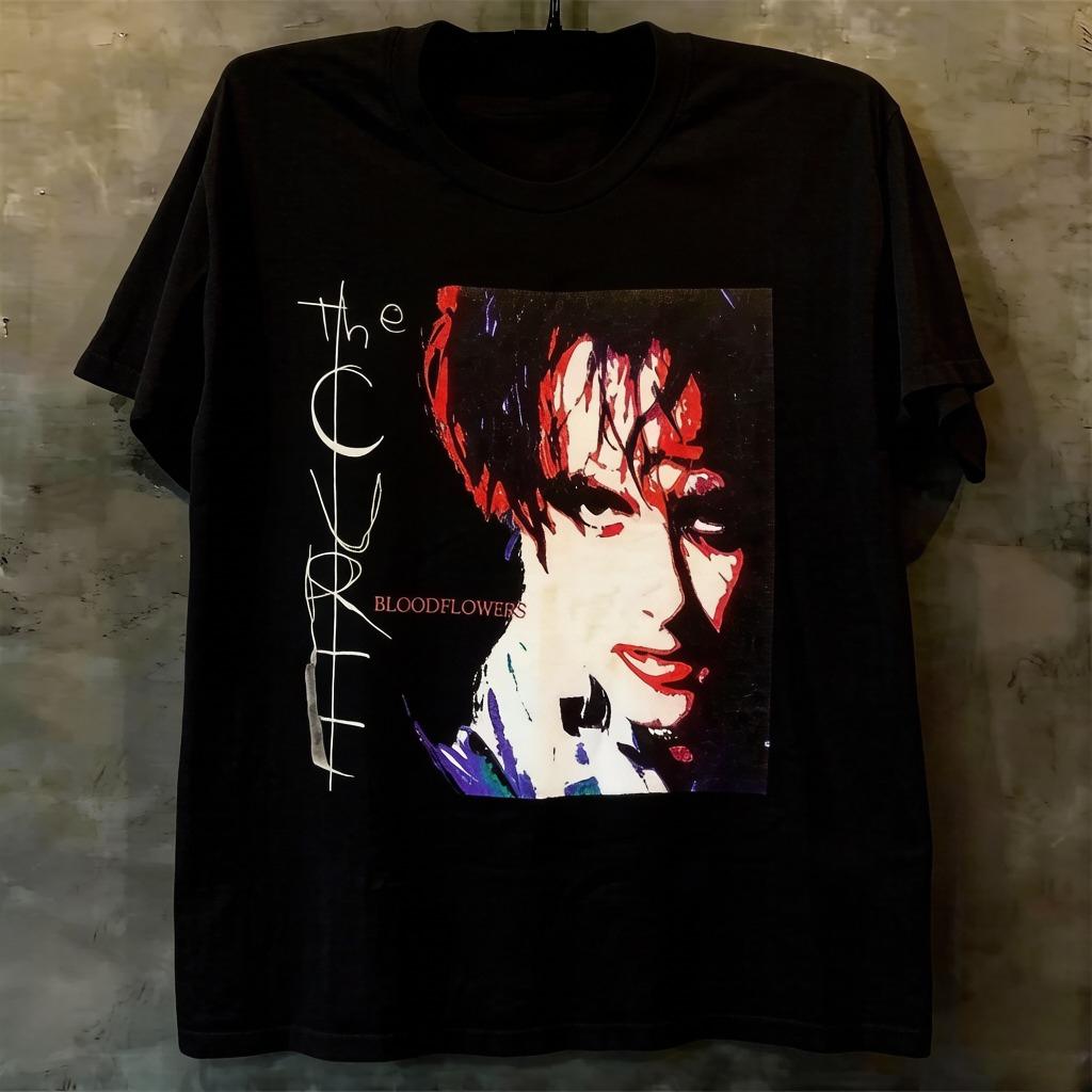 The Cure Альтернативный Панк-Рок Унисекс Мода Ретро Портрет Принт Высокое Качество Короткий Рукав Ленивый Стиль Футболка