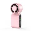 Mini Handheld Fan Portable Foldable High-Speed Turbo USB Rechargeable Long Battery Life Digital Display Desk Outdoor Quiet