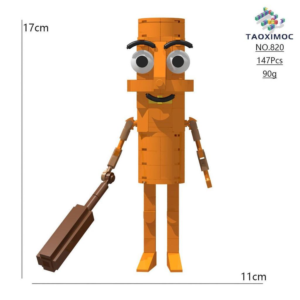 Cross-Border AI Fusion Monster Doll: Classic Mountains & Seas Stick Figure Assembly Toy for Kids