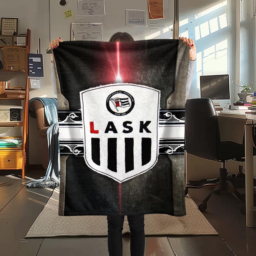 1PC Lask Linz Print Flannel Blanket, High quality Comfortable for All Seasons, Home Decor, Warmth and Comfort, Perfect for Christmas Gifts