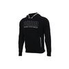 Embroidered Logo Knit Hoodie Men Tops Black 844128-01