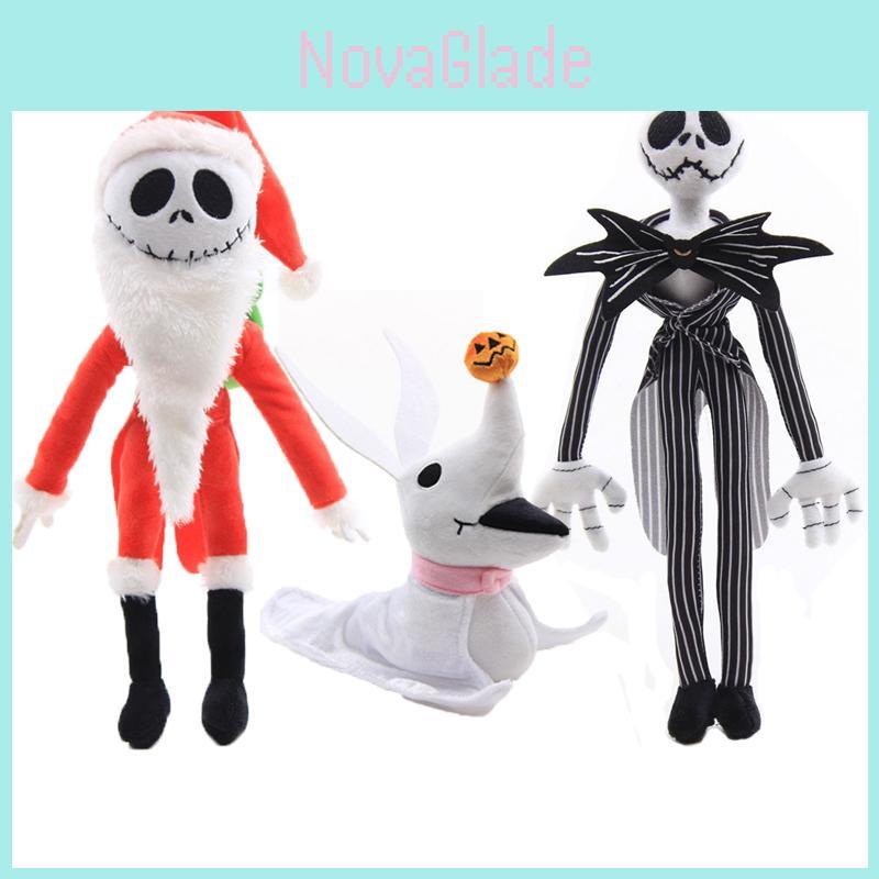 Collectible Nightmare Before Christmas Santa Jack And Zero Plush Toys For Kids