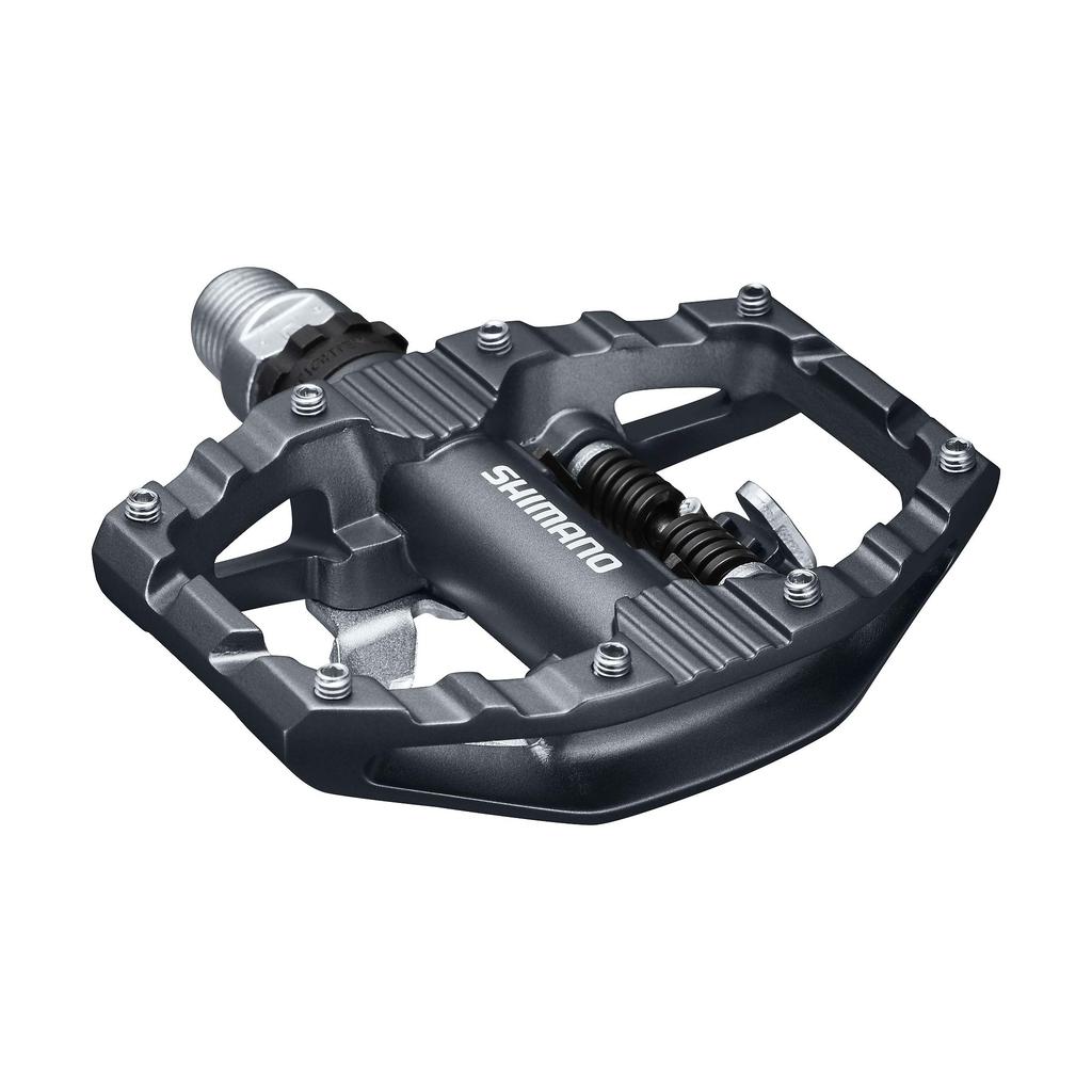 SHIMANO Треккинговые педали Одна сторона Шипы Черные PD-EH500 (СПД) - SPD/Один плоский, SM-SH56 в комплекте,