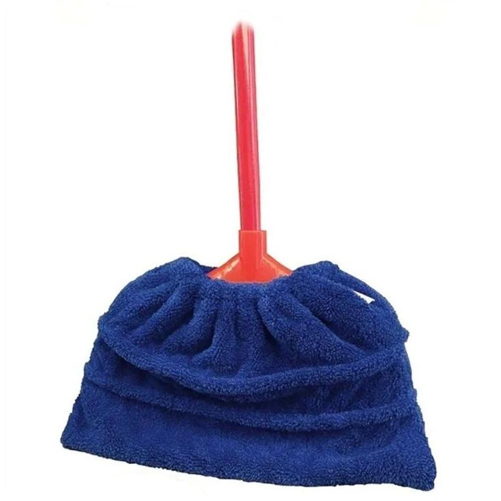 6PCS Eco-Friendly Microfiber Absorbent Mop Cover Coral Velvet Floor Mop Cover Sweeping Supplies