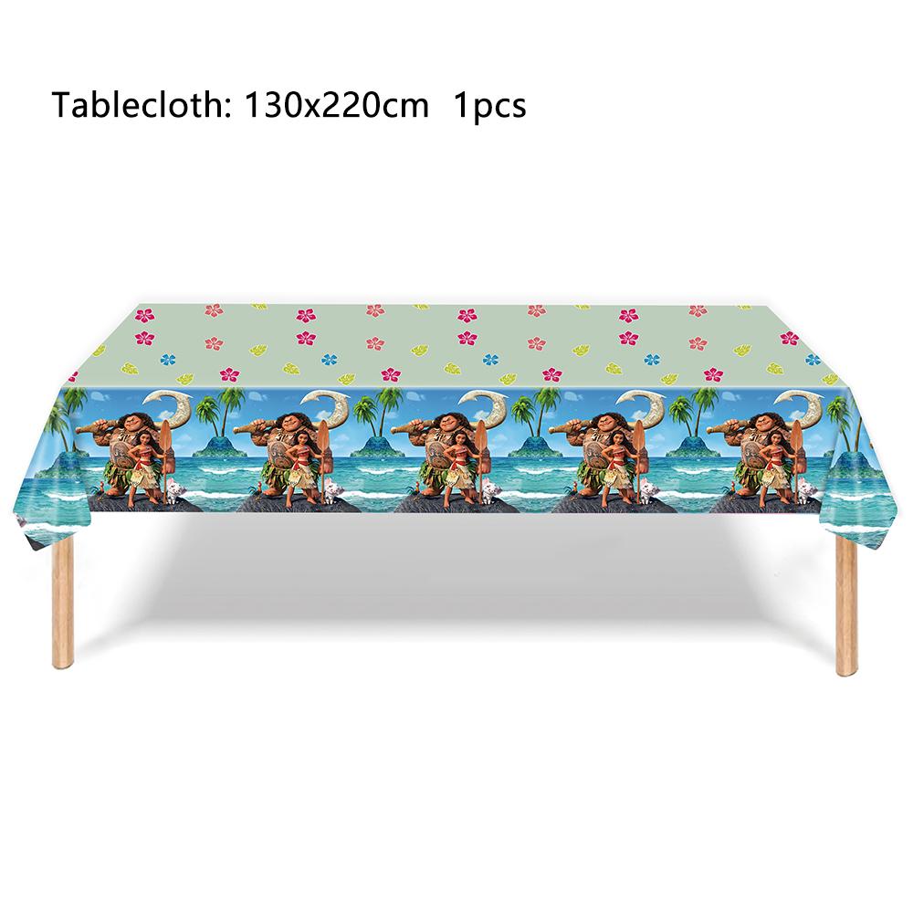 Набор из 51 предмета для вечеринки Моана, включая тарелки, стаканы, салфетки, скатерть