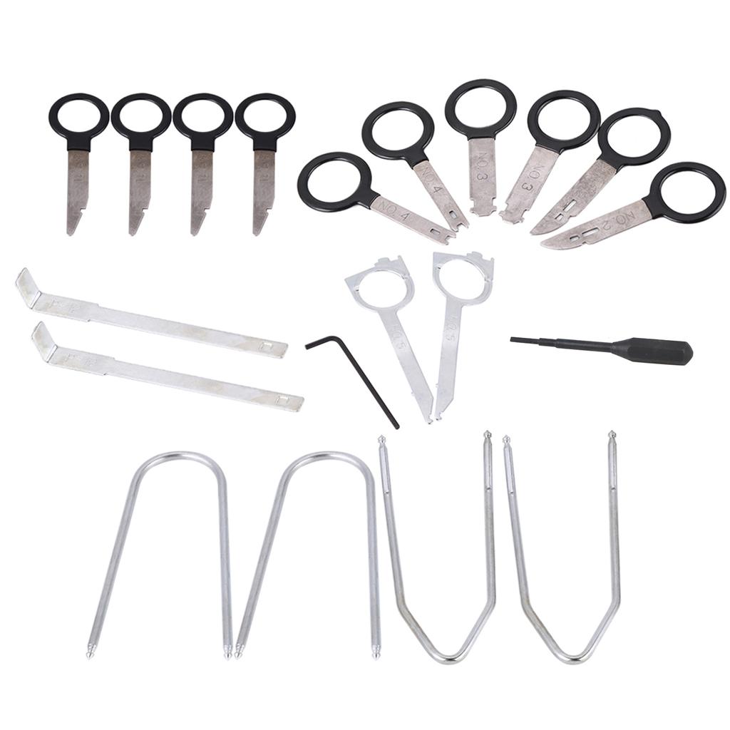 20Pcs Universal Car Audio Stereo Radio Removal Key Tools Set for Easy Install and Removal