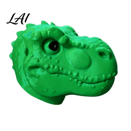 Wildlife Feeder Dinosaur Head Squirrel Feeder Pre-Assembled with Hanging Rope Funny Weather-Resistant