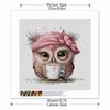New Arrival 5D DIY Full Circle Diamond Painting "Pink Owl" Embroidery Cross Stitch Home Decor Gift