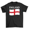 Wavey England Flag T-Shirt Adults and Kids Euro 2024 Football Fan Tee Shirt