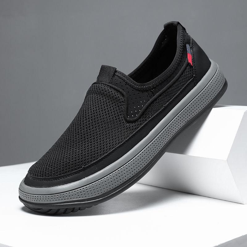 Летние сетчатые лоферы для мужчин Распродажа Кроссовки Мужские Повседневная обувь для ходьбы Дышащие Дышащие Мягкие Легкие Кроссовки