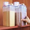 New Plastic Cereal Dispenser Storages Boxs Kitchen Food Grain Rice Container Nice Kitchen Rice Storage Box Flour Grain Storages