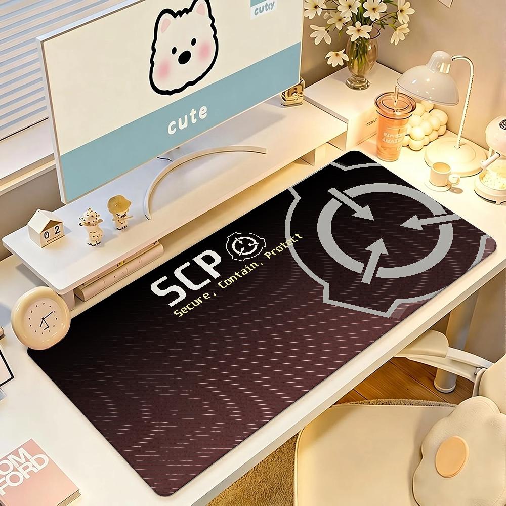 Игровой коврик для мыши S-Scp Foundation Квадратный Офисный Игровой Коврик для стола Водонепроницаемый Нескользящий Резиновый Декоративный