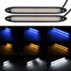 Car LED Daytime Running Light 2Pcs Scan Waterproof DRL Light DC 12V Universal Sequential Flow Lamp Car Turn Signal