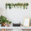 90x30 см наклейки на стену с зелеными растениями, водонепроницаемые, самоклеящиеся, из ПВХ, современная гостиная, детская спальня, растение в горшке, зелень, настенное художественное украшение, наклейка
