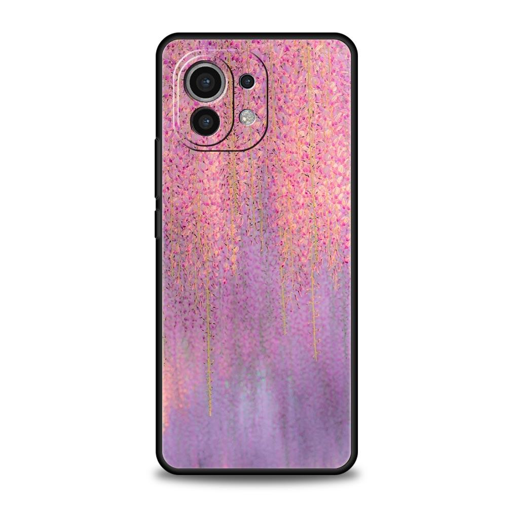 Корейский чехол-накладка с цветами для Xiaomi Mi 17 Pro Max 15 14 13 12 11 Ultra 15T 14T 13T 12T 11T Pro Lite Мягкий ТПУ корпус Fundas