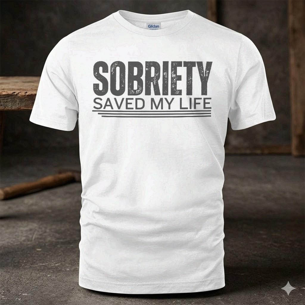 New Sobriety Saved My Life Powerful Testimony Graphic Unisex T-shirt