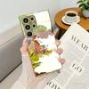 Cartoon C-Calvin Hobbes Cute Phone Case Luxury Electroplated Metal Frame Case For Samsung Galaxy S25 S24 S23 Ultra Funda
