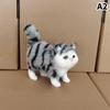 Cute Simulation Cat Plush Toys Soft Stuffed Kitten Model Fake Cat Realist Animals For Kids Girls Birthday Valentine'S Day Gift