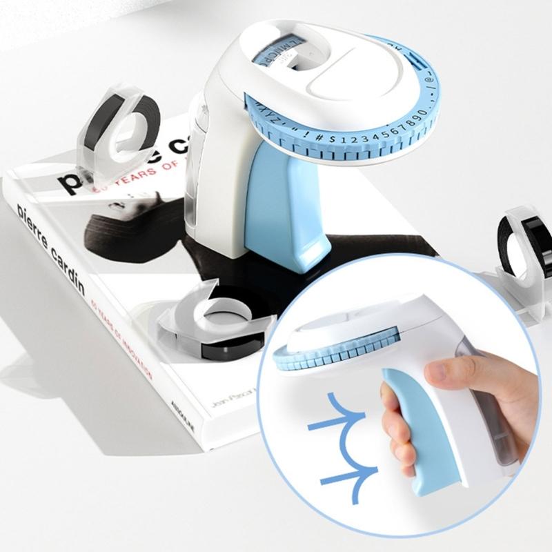 Household Embossing Label Maker Easy to Use Portable E975 Labelling Device for Print Price Date Names